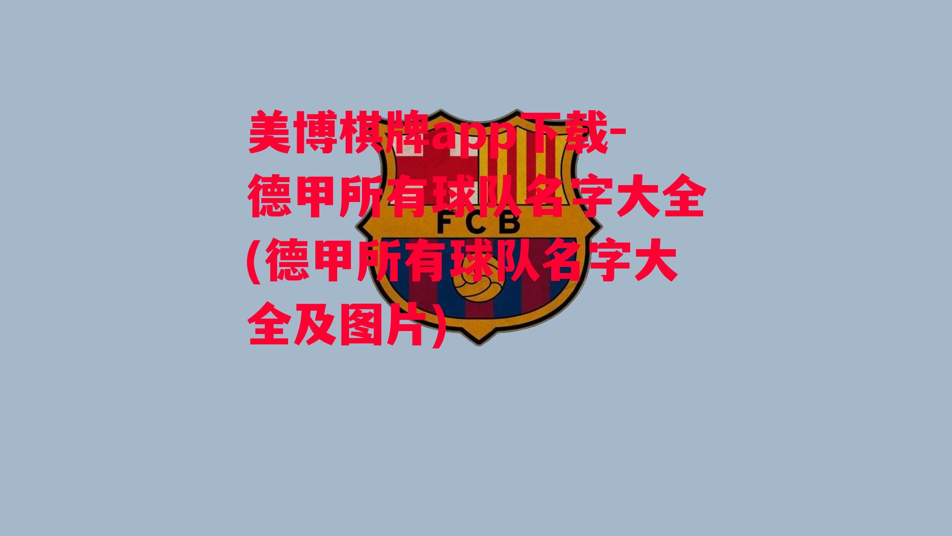 德甲所有球队名字大全(德甲所有球队名字大全及图片)